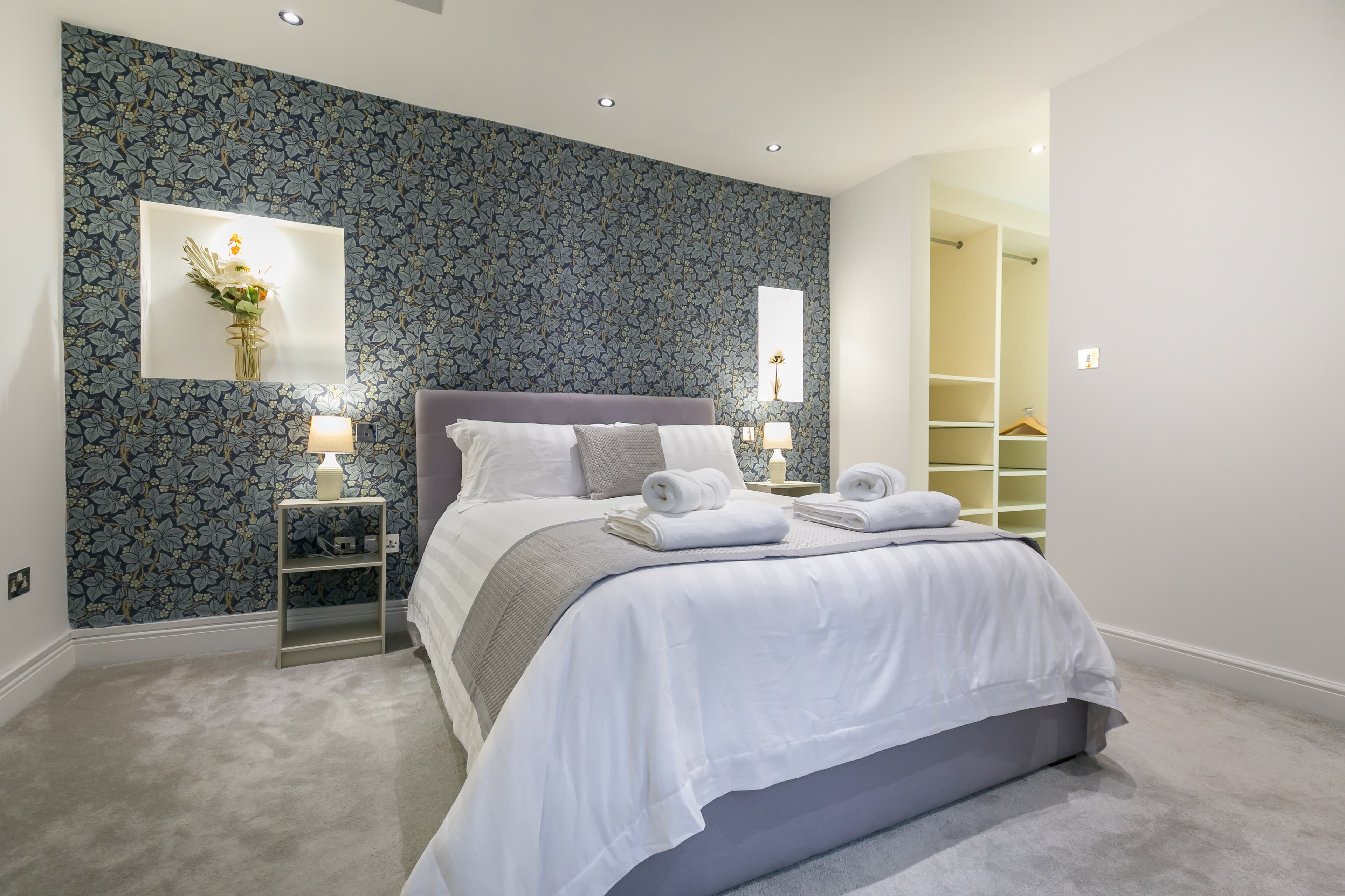 Master bedroom with walk-in wardrobe